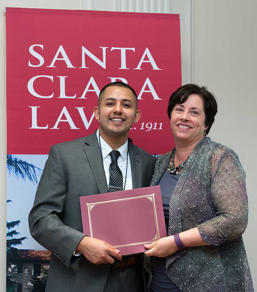 Carlos Barba with Dean Lisa Kloppenberg