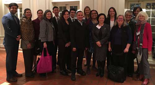 Group photo of student Journal members and speakers