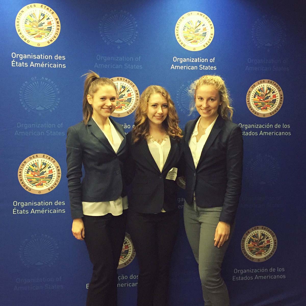 IHRC students Analiese Danner, Anya Thepot, and Christine Biggen.