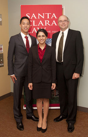 Left to right: Steve Chao, Nellie Amjadi, Tom Jevens