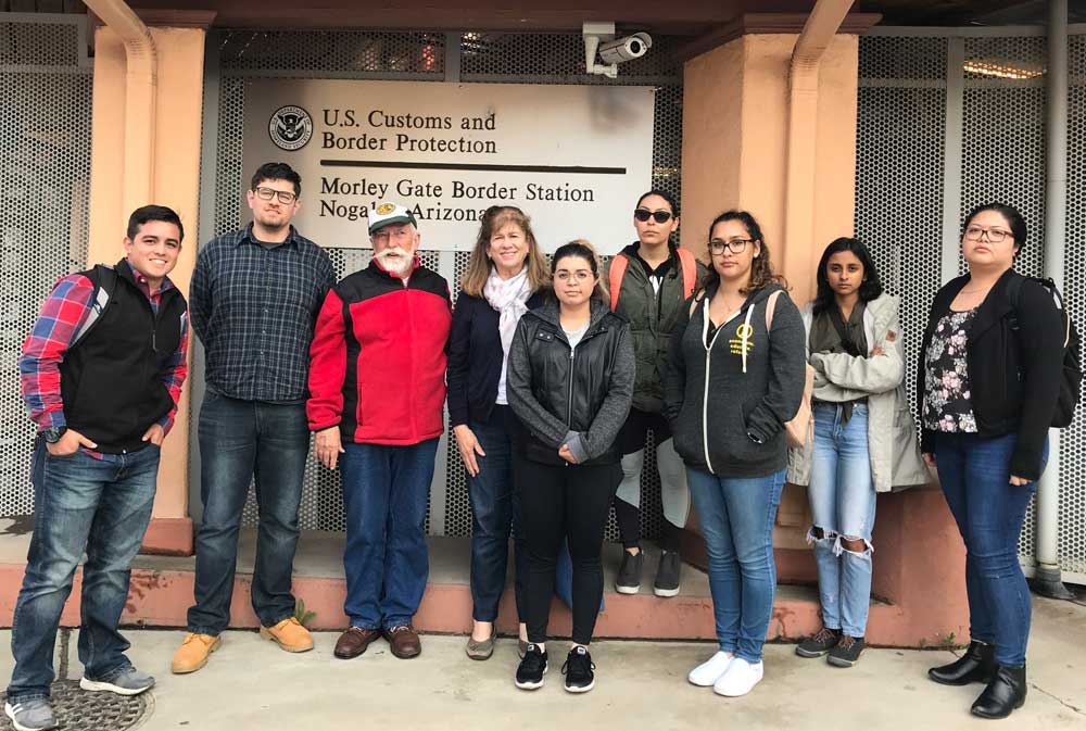 Osvaldo Hidalgo Otamendi, Rigoberto Lua, Father Peter Neeley, S.J., Evangeline Abriel, Deisy Salas, Vasti Montiel, Ruby Palomares, S. Coleman, Chloe Czabaranek. 