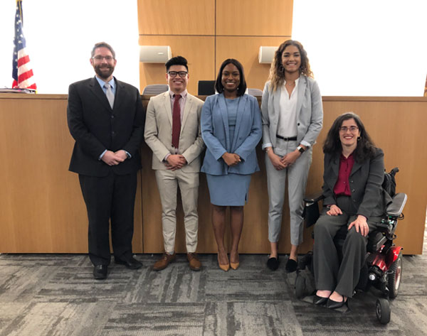 Photo of Santa Clara Law's 2020 Galloway Honors Moot Court Boards