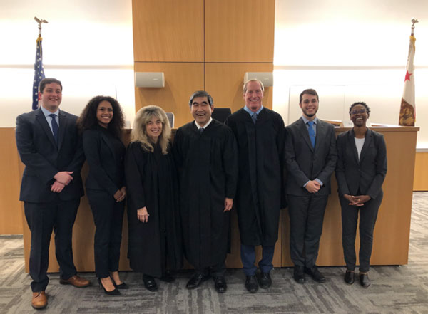 Photo of Santa Clara Law's Galloway Honors Moot Court 2020 Finalists with Judges