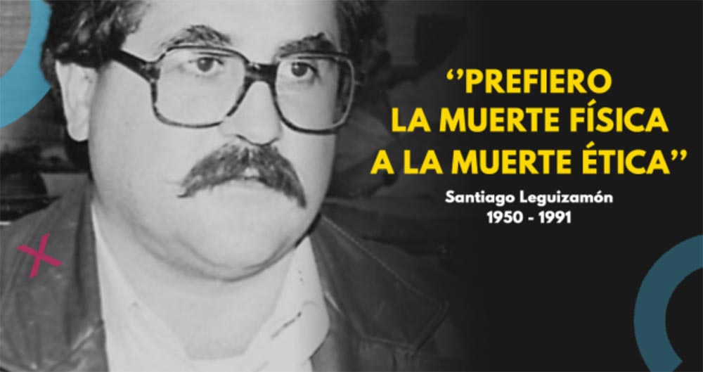 Santiago Leguizamón “I prefer physical death over ethical death”. Photo source