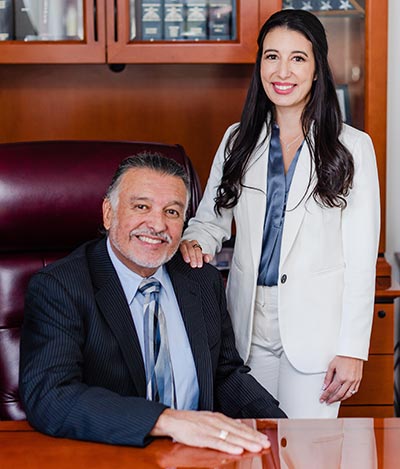 Milton F. Gonzalez JD '80 with his daughter, Zoe A. Jones.