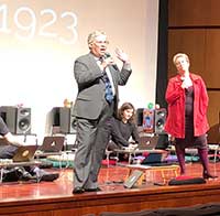 Professor Tyler Ochoa speaking at Public Domain Day