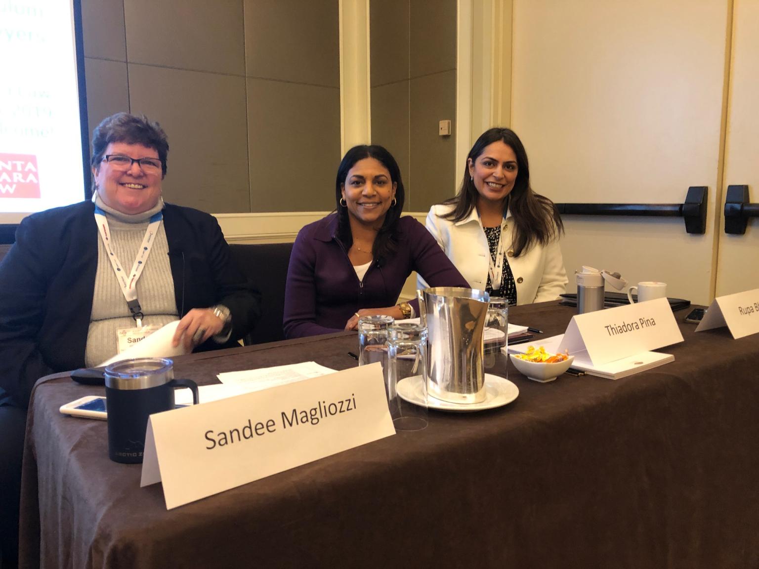 Left to right: Sandee Magliozzi, Thiadora Pina, and Rupa Bhandari.